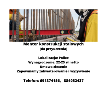 Monter konstrukcji stalowych