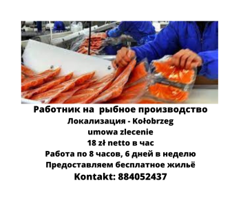 Работник на рыбное производство