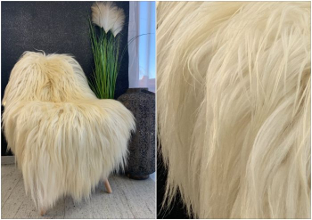 Dywan Heidschnucke z owczej skóry