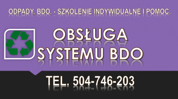 Ile kosztuje szkolenie indywidualne z BDO ? Obsługa bazy danych o odpadach