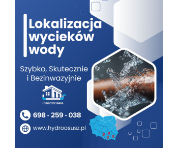Lokalizacja namierzanie wycieków wody