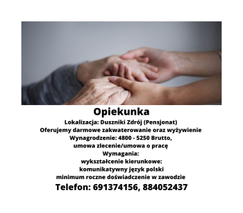 Opiekunka/Opiekun