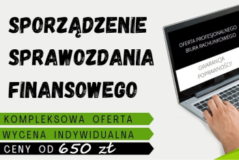 Sporządzenie i złożenie sprawozdania finansowego - pomoc. Nie czekaj! Skorzystaj z pomocy ekspertów.