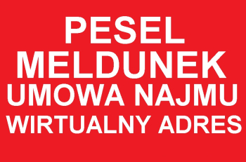 oferuję MELDUNEK na pobyt stały w Warszawie i Szczecinie