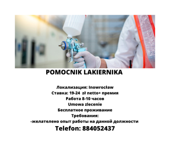 POMOCNIK LAKIERNIKA