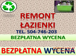 Remont łazienki, lokalu, zbicie kafli, skucie, cennik, tel 504-746-203. Wrocław. Przygotowanie łazienki do remontu. 