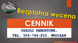 Usługi budowlane, cennik usług remontowych, budowlanych, Wrocław,  Remont mieszkania, łazienki,