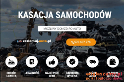 Auto Złomowanie/Kasacja pojazdów/Gotówka DOJAZD DO KLIENTA  