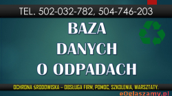 BDO Szkolenie z obsługi, tel. 504-746-203. Baza danych o odpadach wprowadzanie sprawozdania