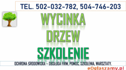 Wycinanie drzew, szkolenie, tel. 504-746-203. Przepisy i decyzje, wydanie zezwolenia