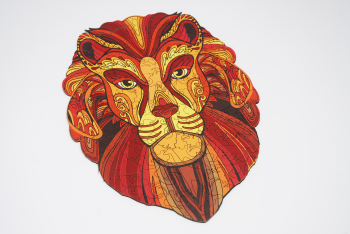 Puzzle Drewniane Premium EKO Układanka LION 215 el. Rozmiar L. Drewyan