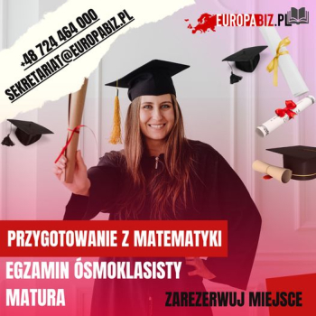 Matura i egzamin ósmoklasisty z matematyki KURS PRZYGOTOWUJĄCY