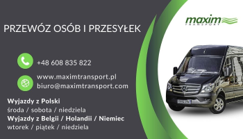  Przewóz osób do Belgii Holandii Niemiec