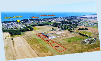 Malowniczo położone działki w Gąskach, Paprotno,Mielno