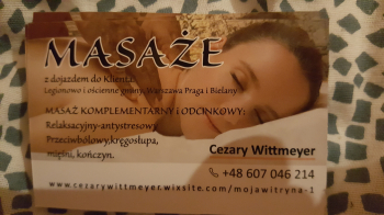 Masaże zdrowotne-wykonam