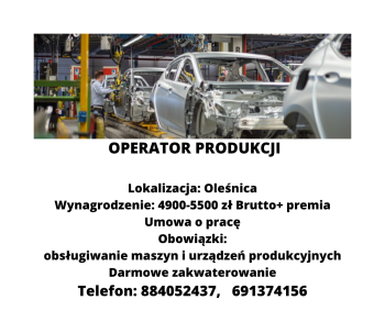 OPERATOR PRODUKCJI