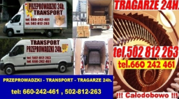 TRANSPORT tragarze PRZEPROWADZKI wywóz mebli AGD RTV 
