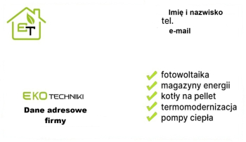 Wizytówki 500 sztuk / papier 350 gram