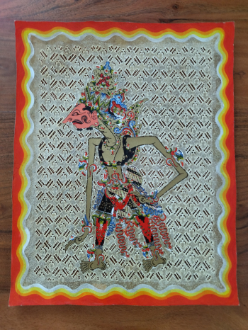 Wayang na bawolej skórze