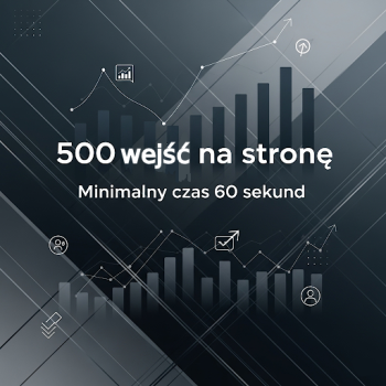 500 wyświetleń strony każde trwa minimum 60 sekund