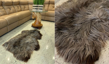 Polski Dywan z Owczej Skóry Naturalna Dekoracja