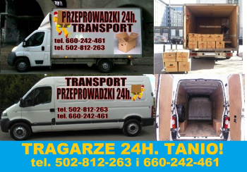 PRZEPROWADZKI Transport Tragarze wnoszenie mebli wanny GABARYTY