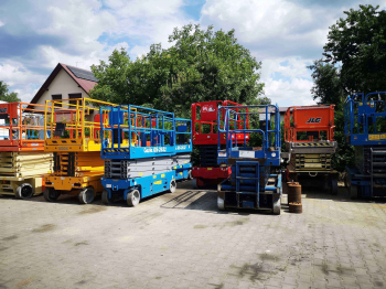 Podnośnik nożycowy, przegubowo-teleskopowy wynajem