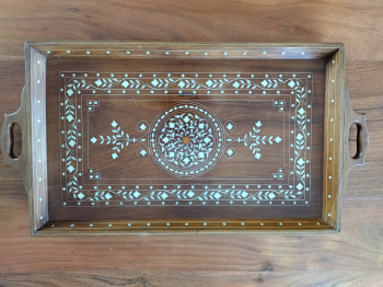 Taca inkrustowana w stylu art deco