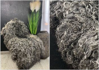 Dywan Gotland z owczej skóry